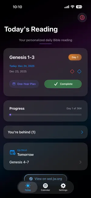 Service Bible Tracker screenshot 1