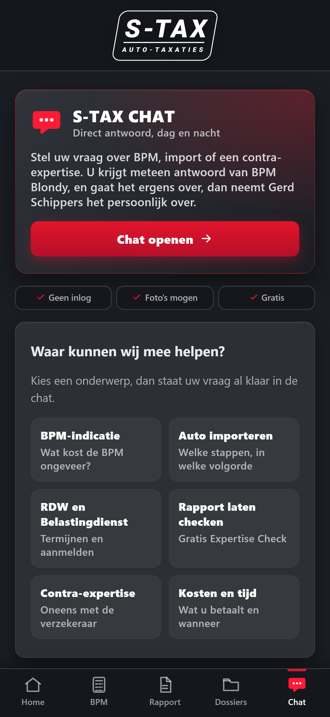 S-TAX Auto-Taxaties screenshot 2