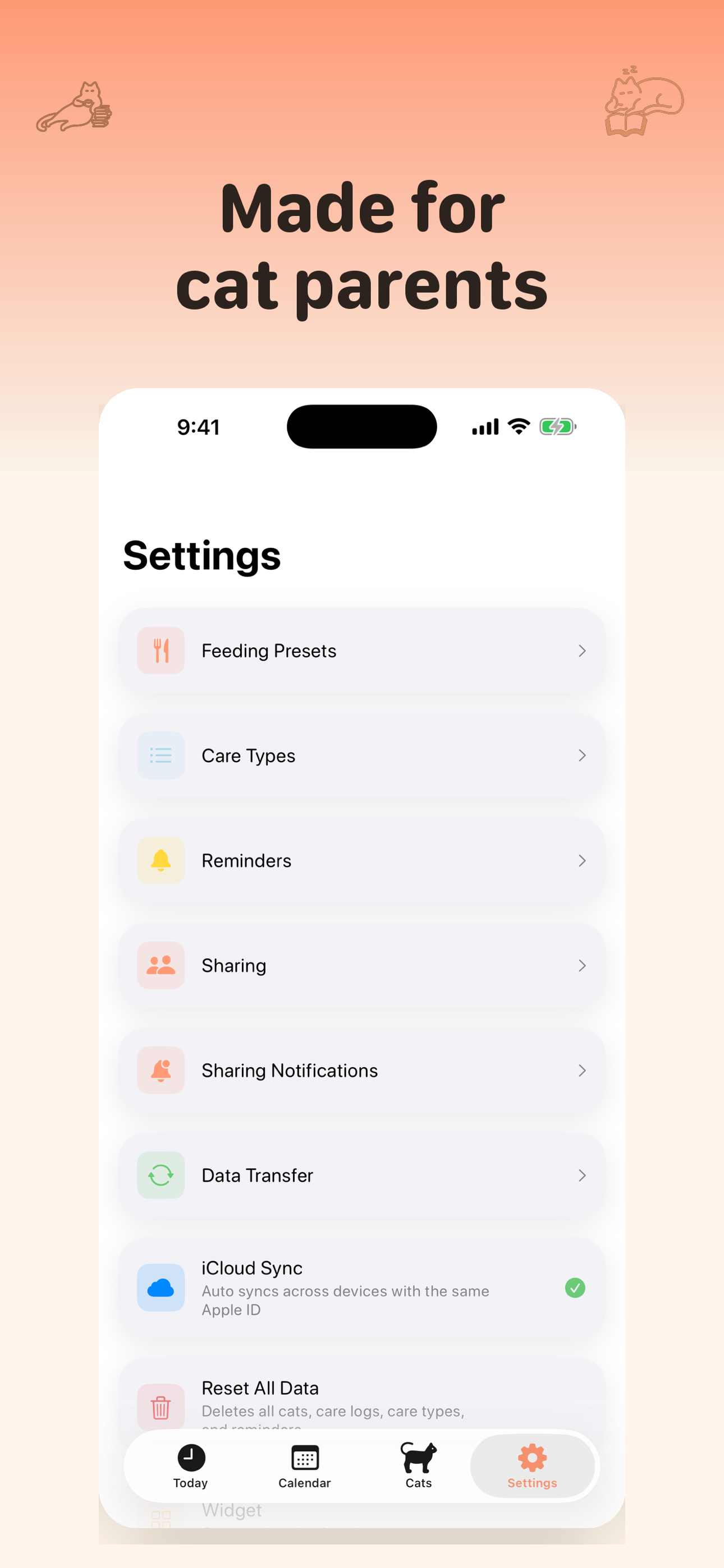 Catlendar - Cat Care Log