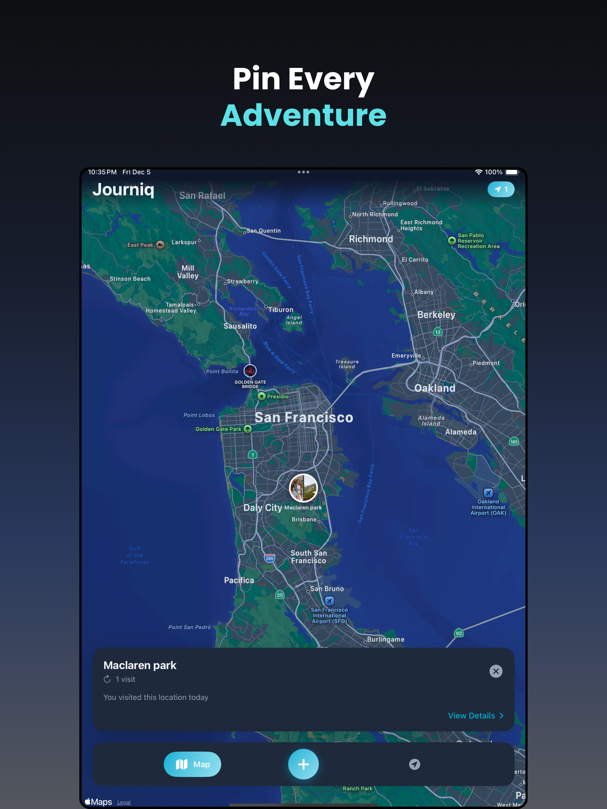 Journiq – Travel Map Tracker