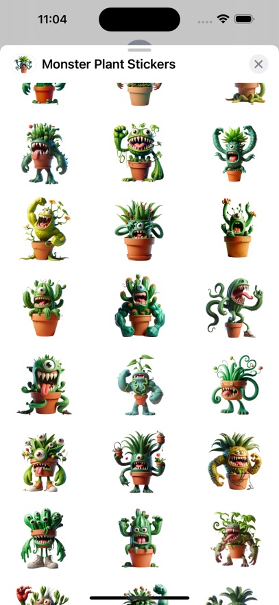 Monster Plant Stickers