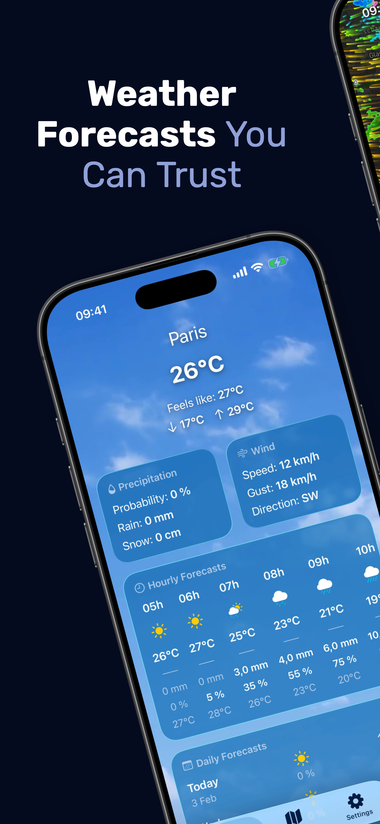 Weather & Rain Radar - Atmos