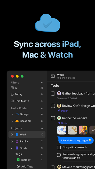Tasks: Todo Lists & Kanban Screenshot