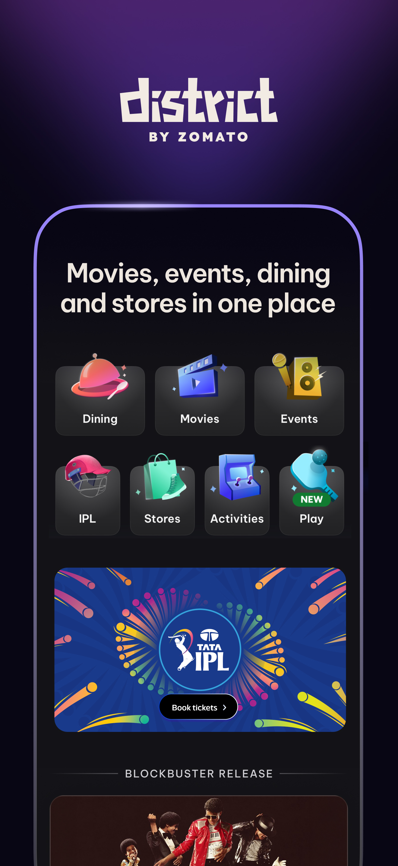 District: Movies Events Dining