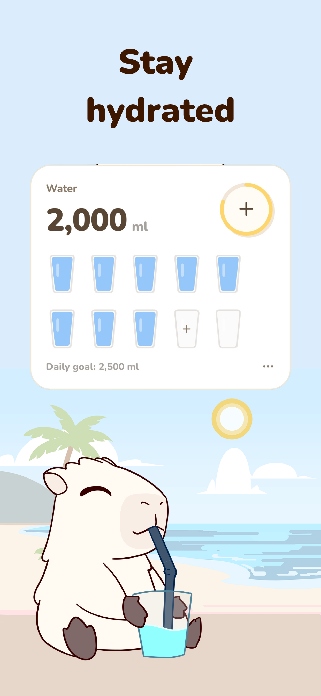 DonCapy: Fun Calorie Tracker