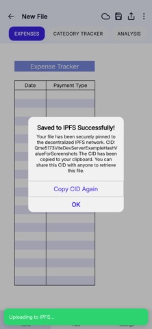Monthly Expense Tracker iPhone screenshot