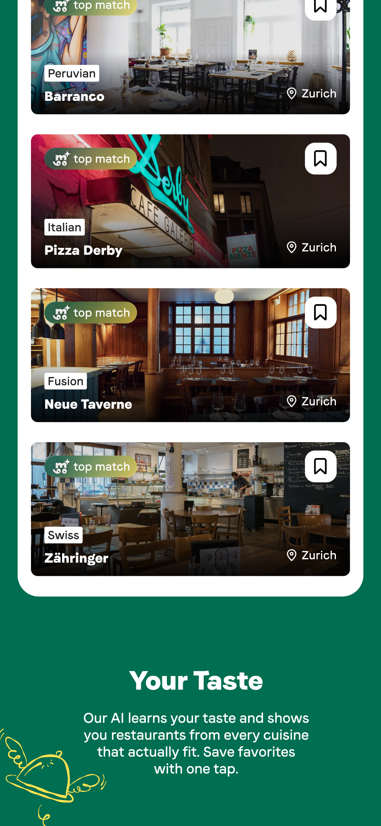 Taste Match: Find Restaurants screenshot 2
