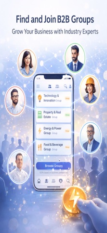 XibUp: B2B Matching & Groups iPhone screenshot