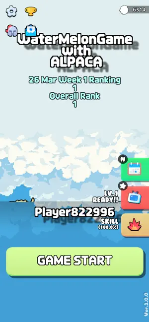 WaterMelonGame with Alpacas screenshot 1