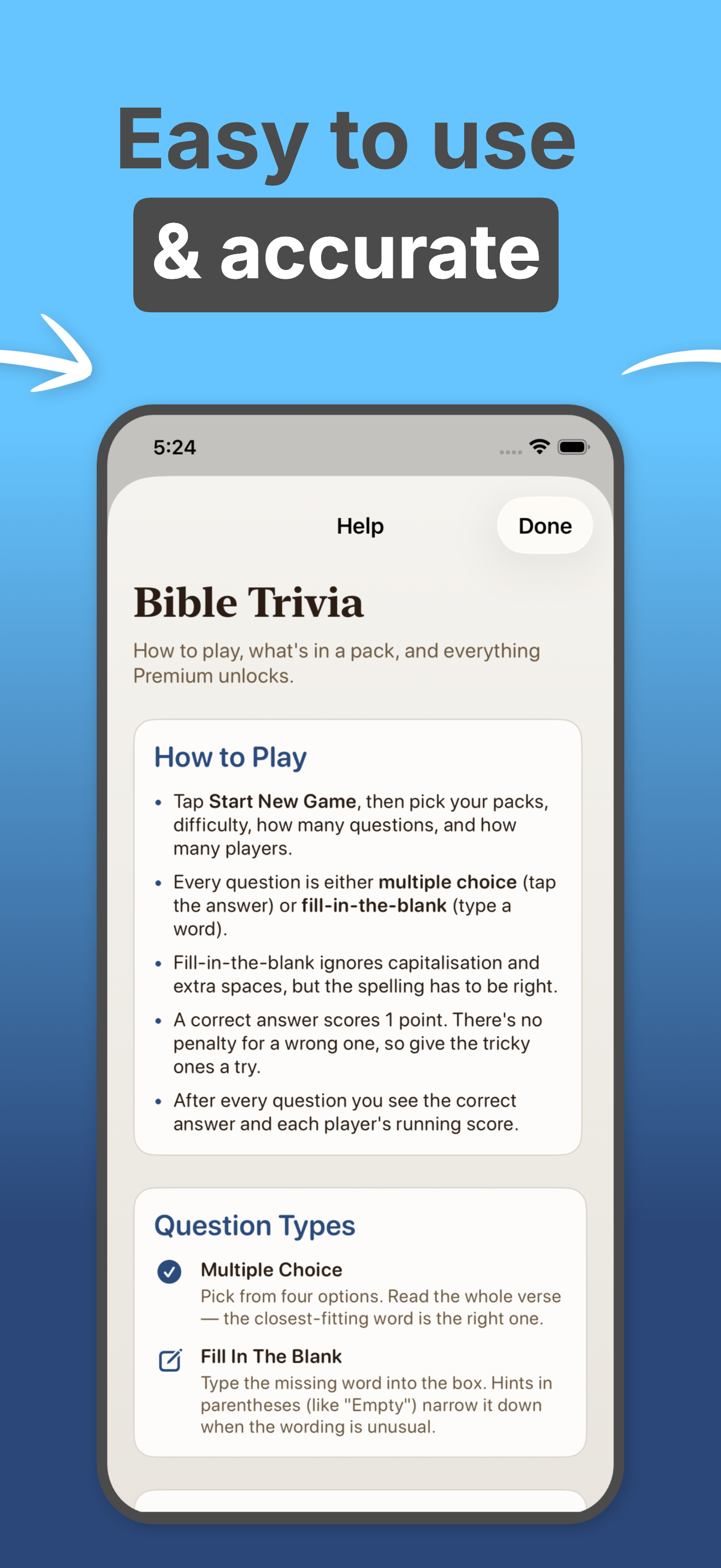 Bible Trivia - Christian Game screenshot 5