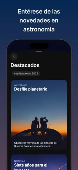 Captura de pantalla de Sky Guide en iPhone 6