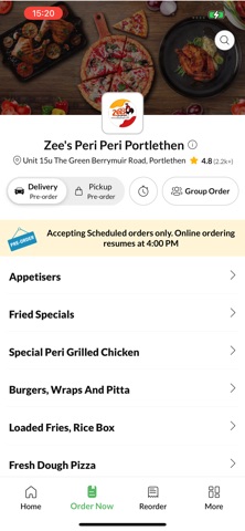 Zees Peri Peri Portlethen iPhone screenshot