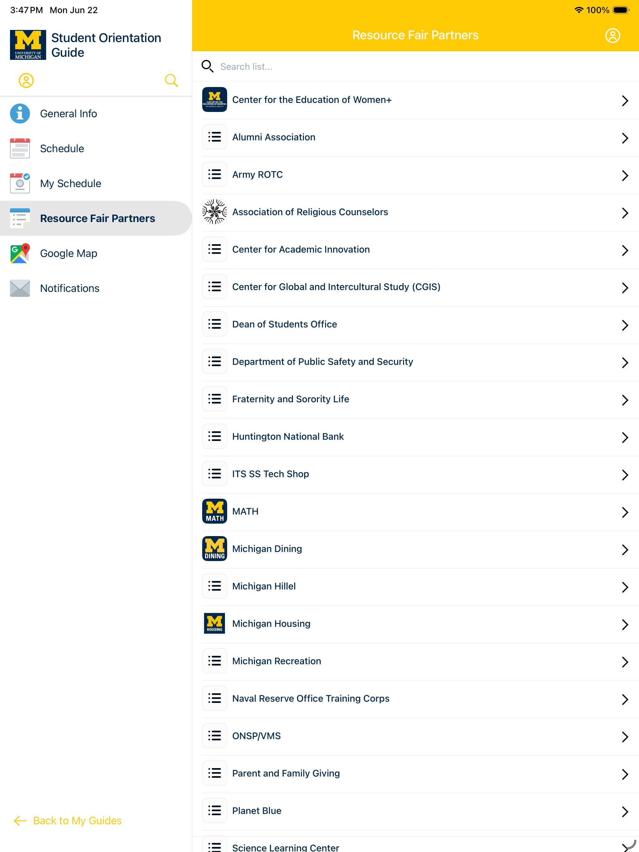 Go Blue Guides screenshot 11
