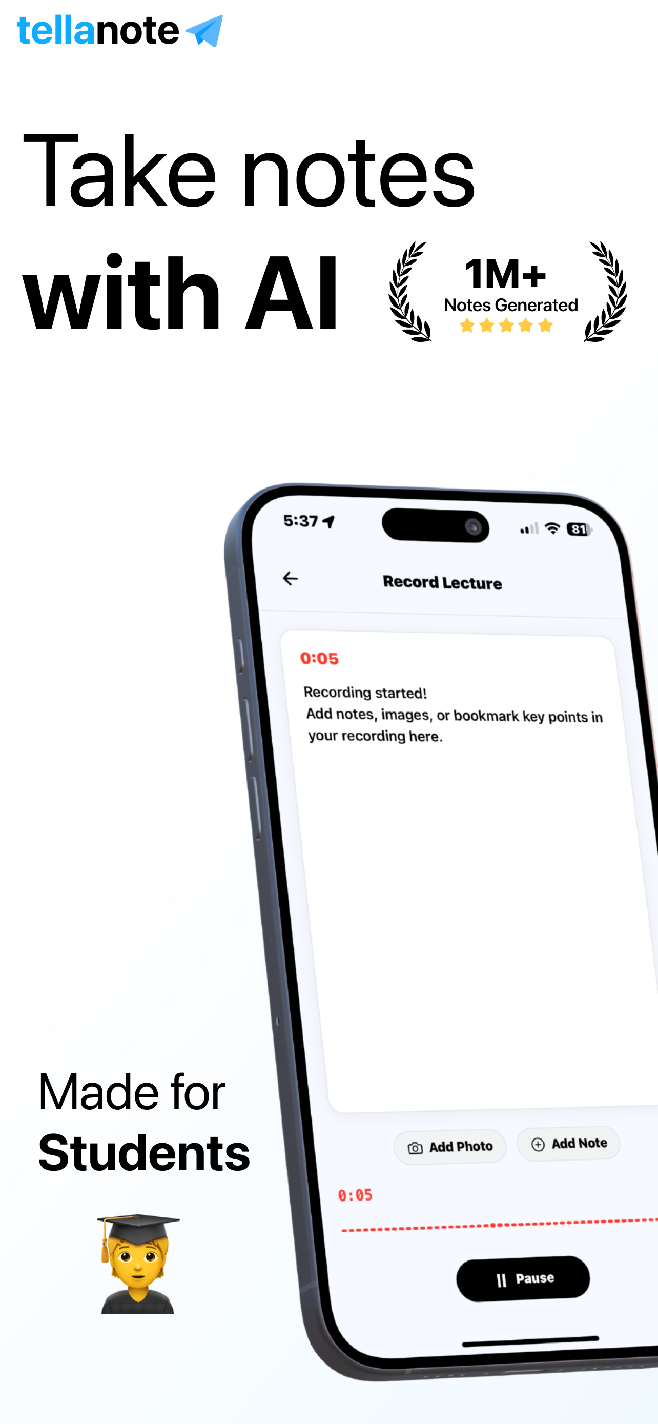 TellaNote -  AI Note Taker