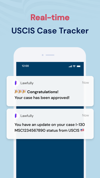 My USCIS Case Status Tracker Screenshot