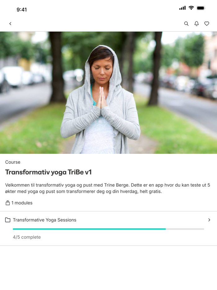 Transformative yoga med Trine