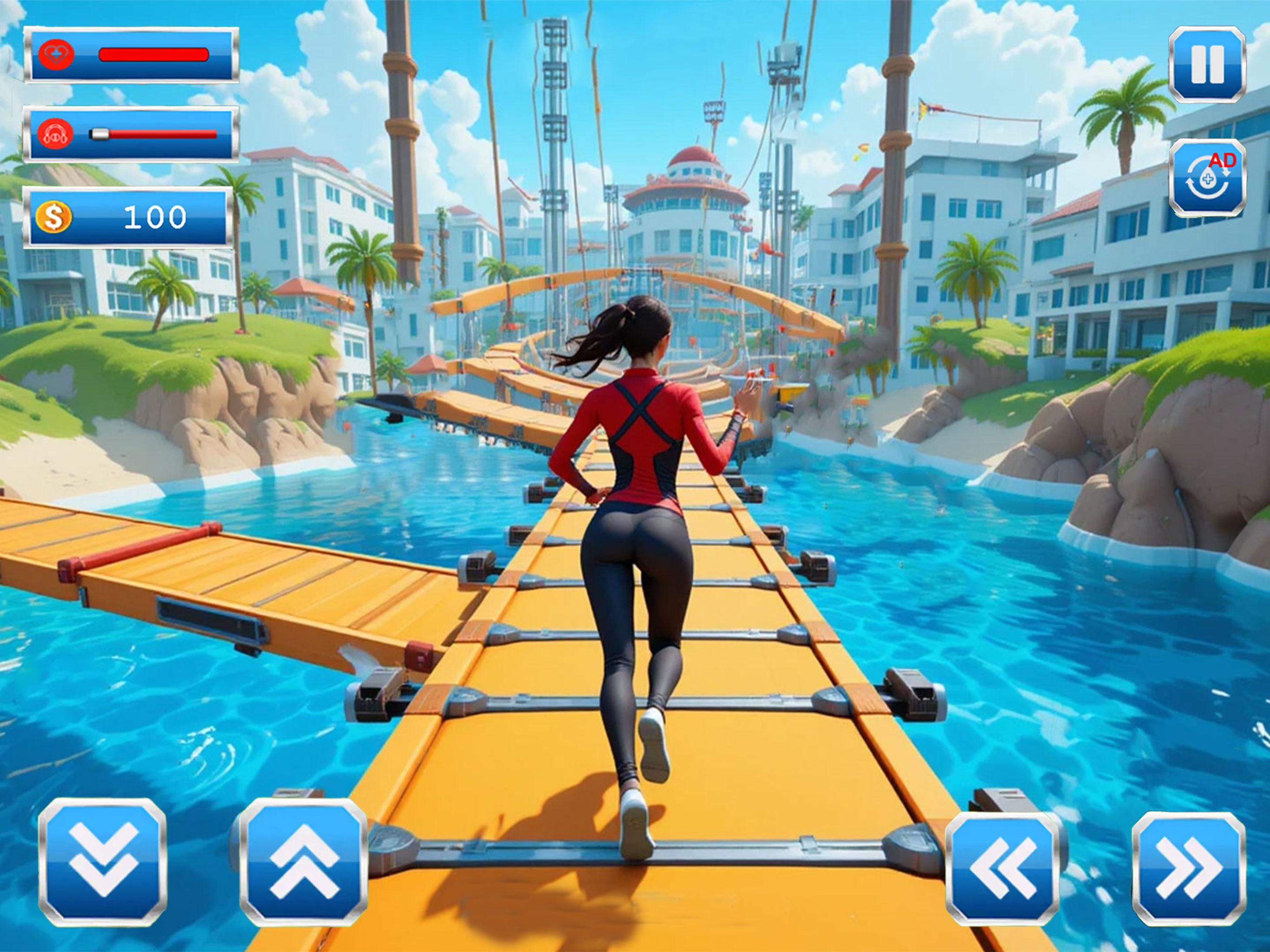 Stunt Queen Runner Game