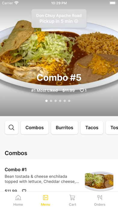 Don Chuy Mexican Grill App Screenshot