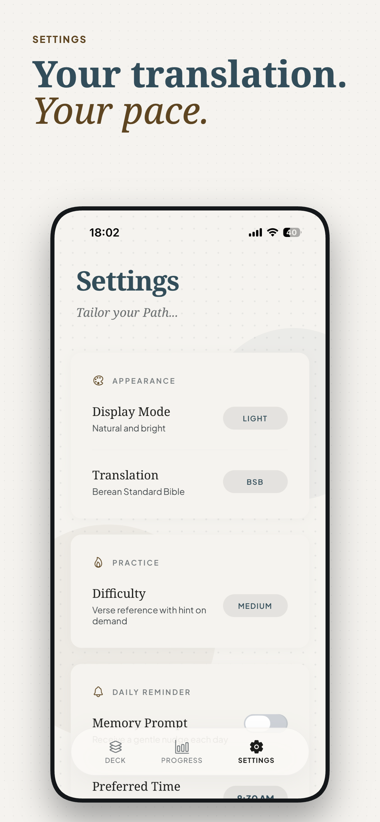 BibleDeck: Memorize Scripture