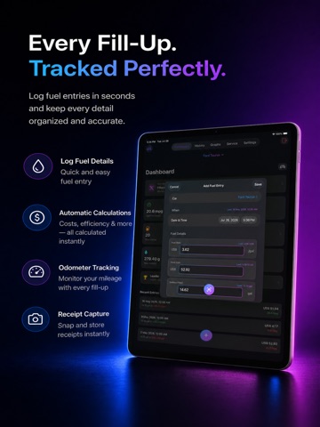 Drive Cost - Mileage Tracker iPad screenshot