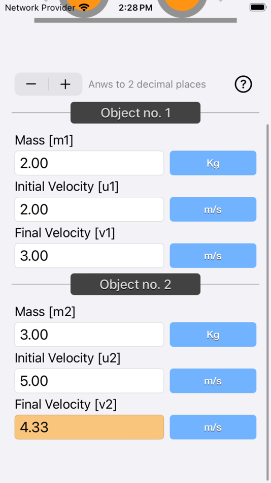 #2. Conservation of Momentum Calc (iOS) 由: Nitrio