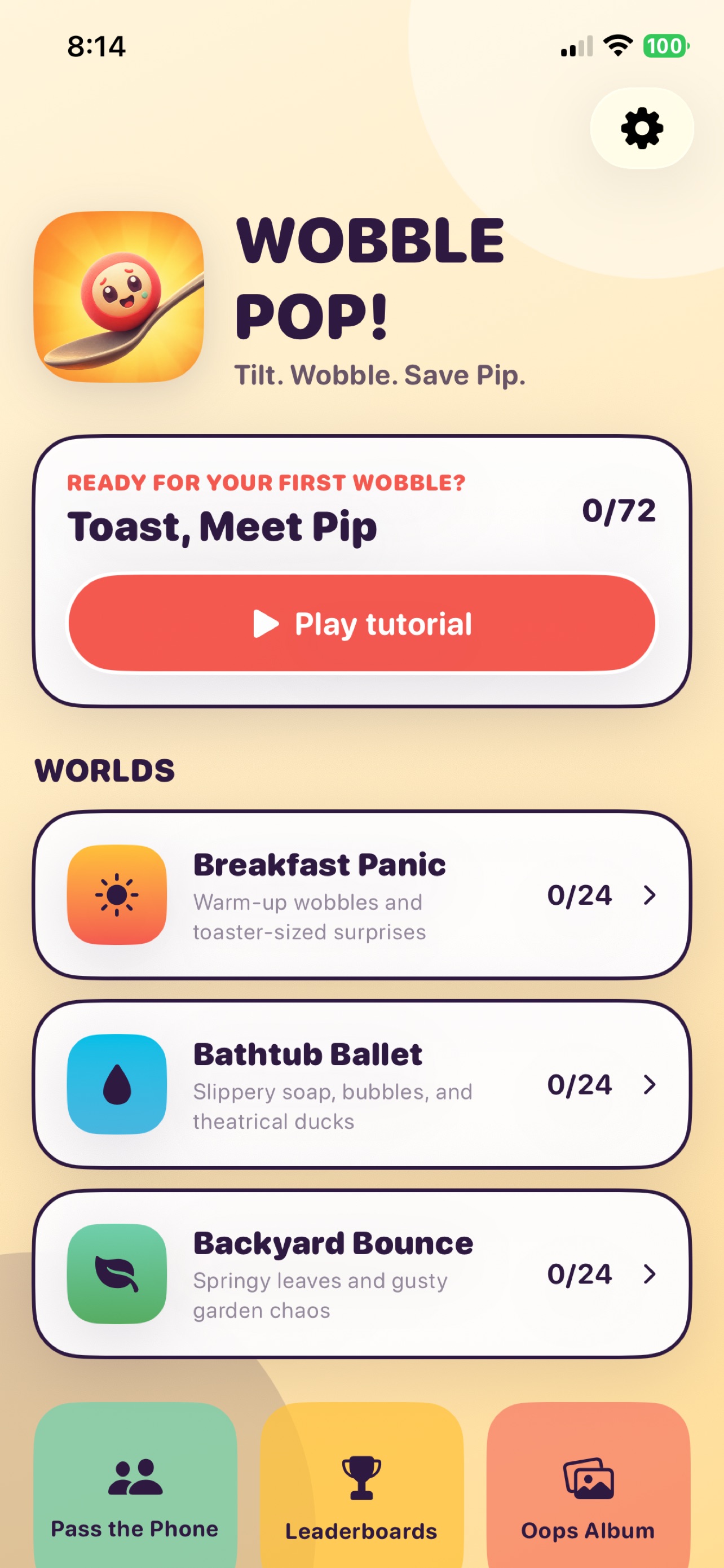 Screenshot 1 of Wobble Pop