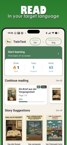 TwinText: Learn by Reading screenshot