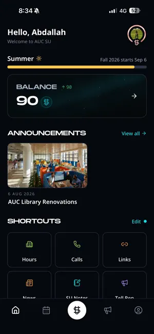 AUC SU: Student Union screenshot 1