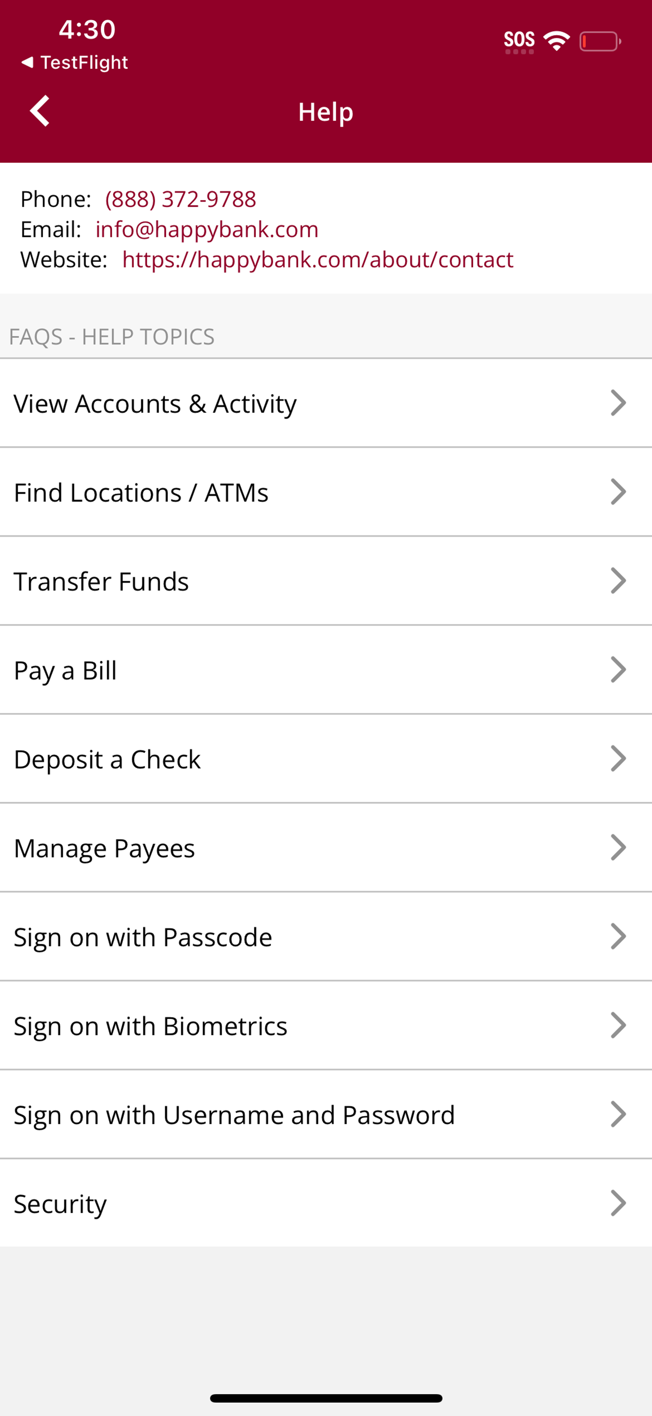 Happy State Bank Mobile Bank screenshot 8