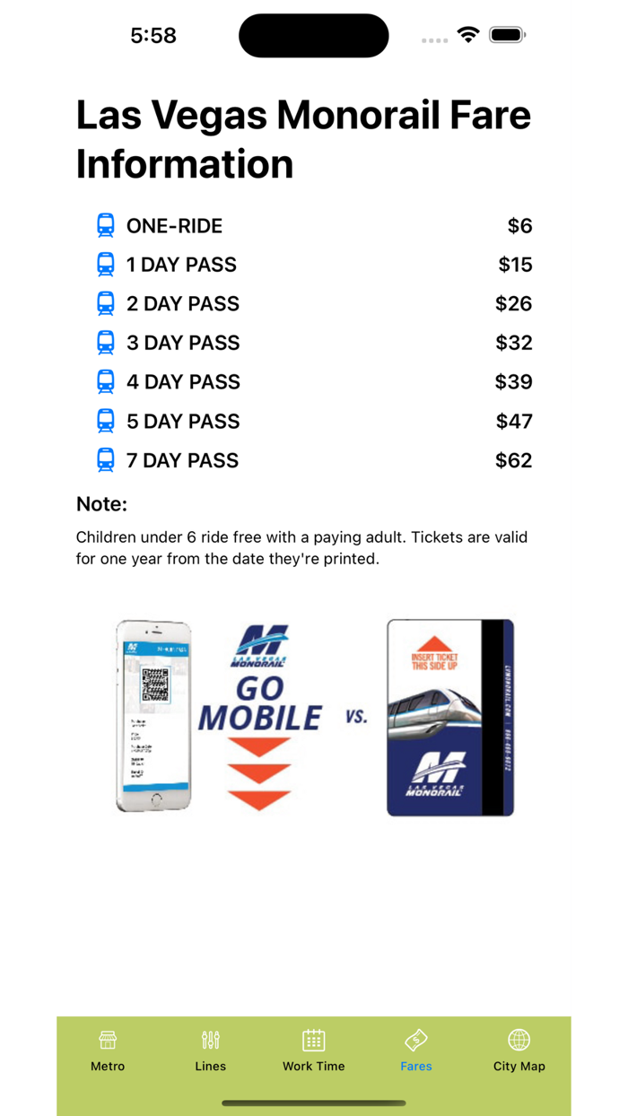 Las Vegas Subway Map