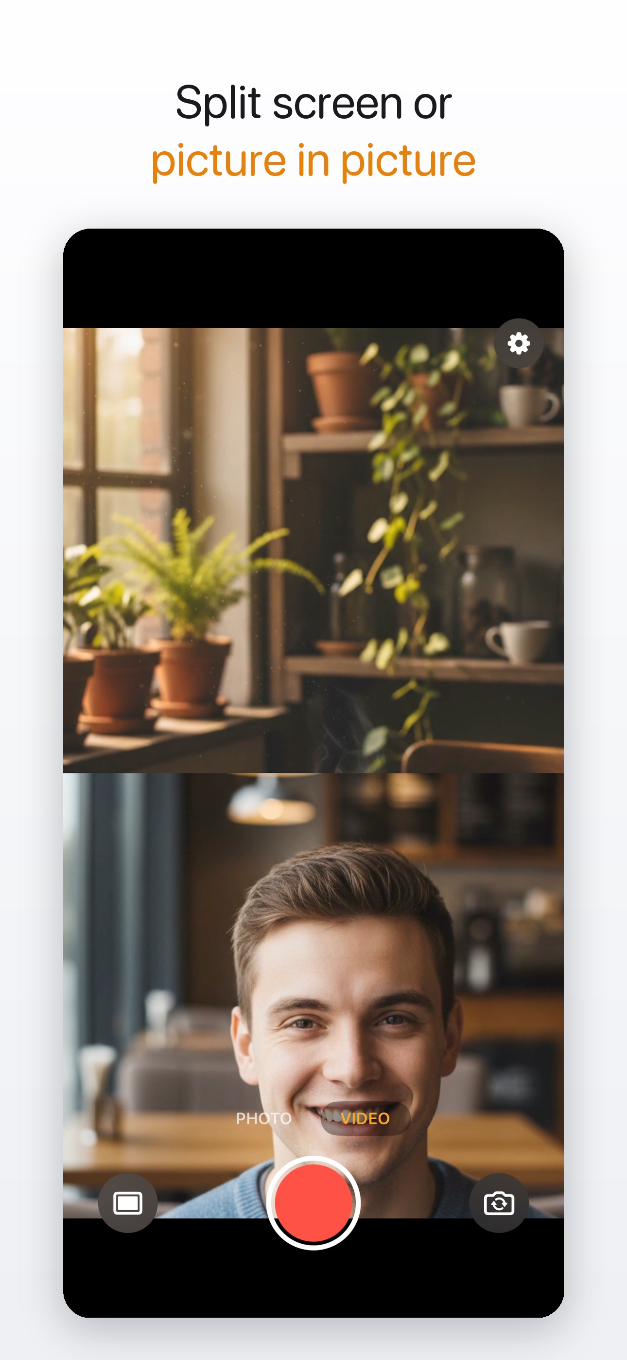 Screenshot 3 of TandemCam: Front & Back Video