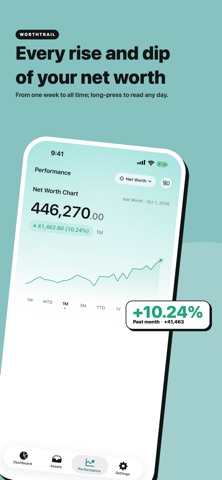 WorthTrail: Wealth Tracker Screenshot 6 of 10