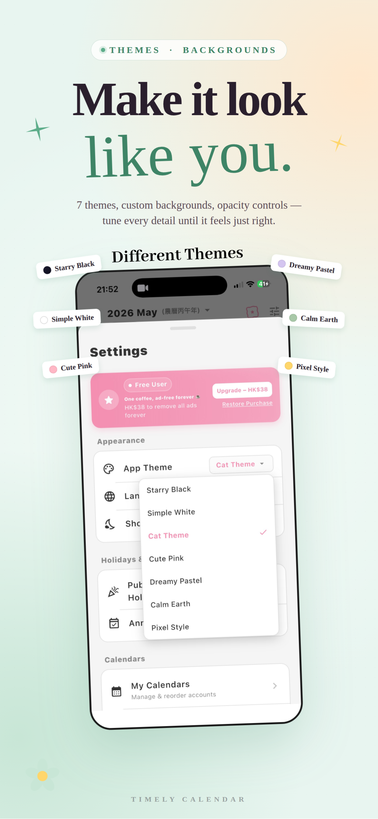 Timely: Shared Calendar Widget