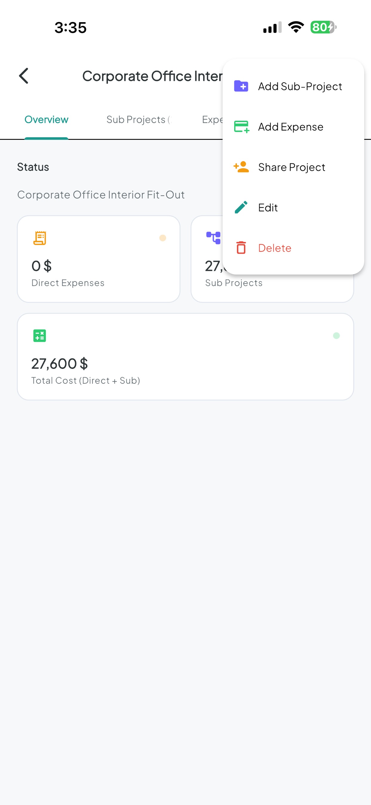 Screenshot 7 of Project Budget - المشاريع