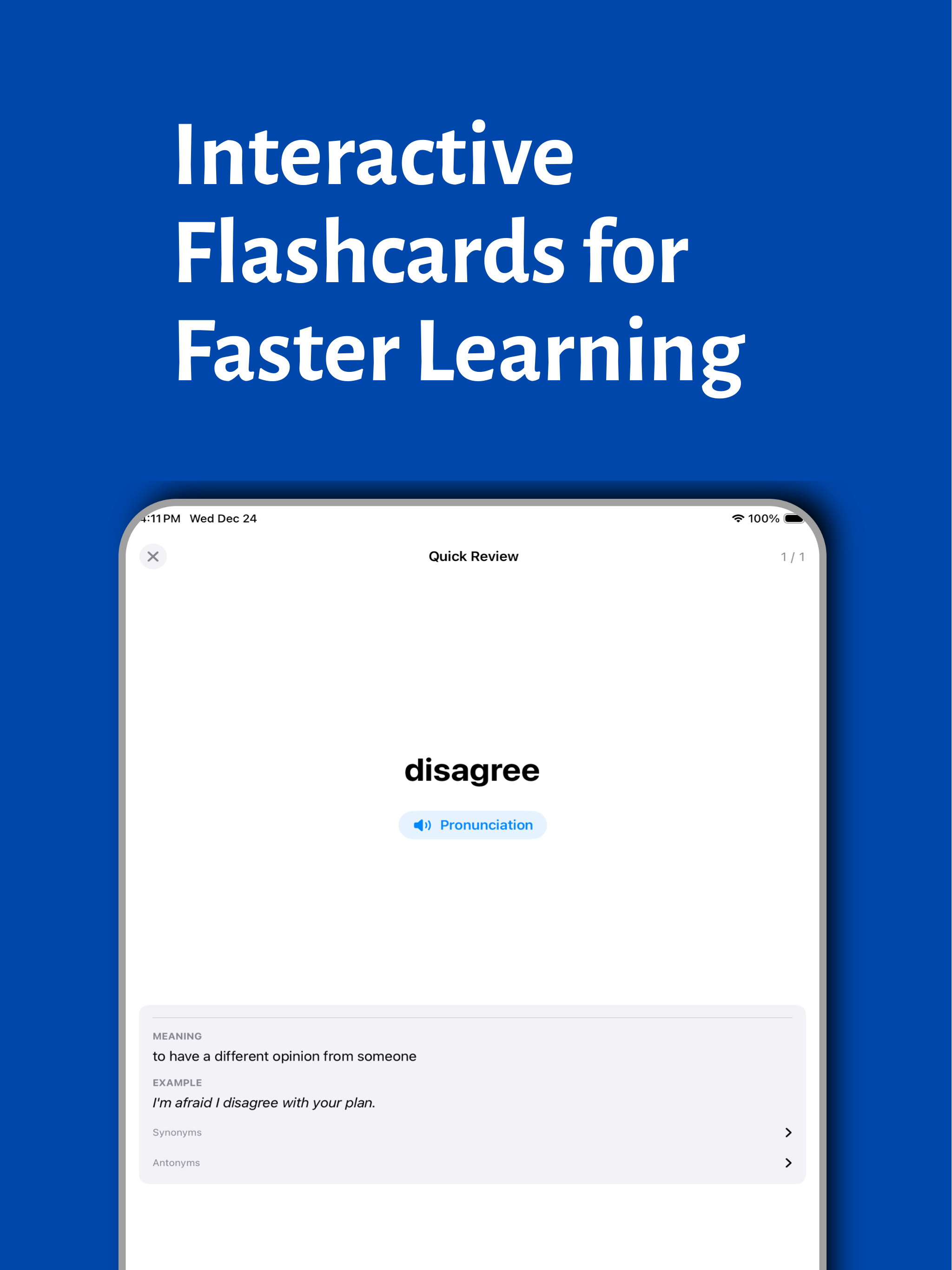 Vocabulary ~ Learn words daily