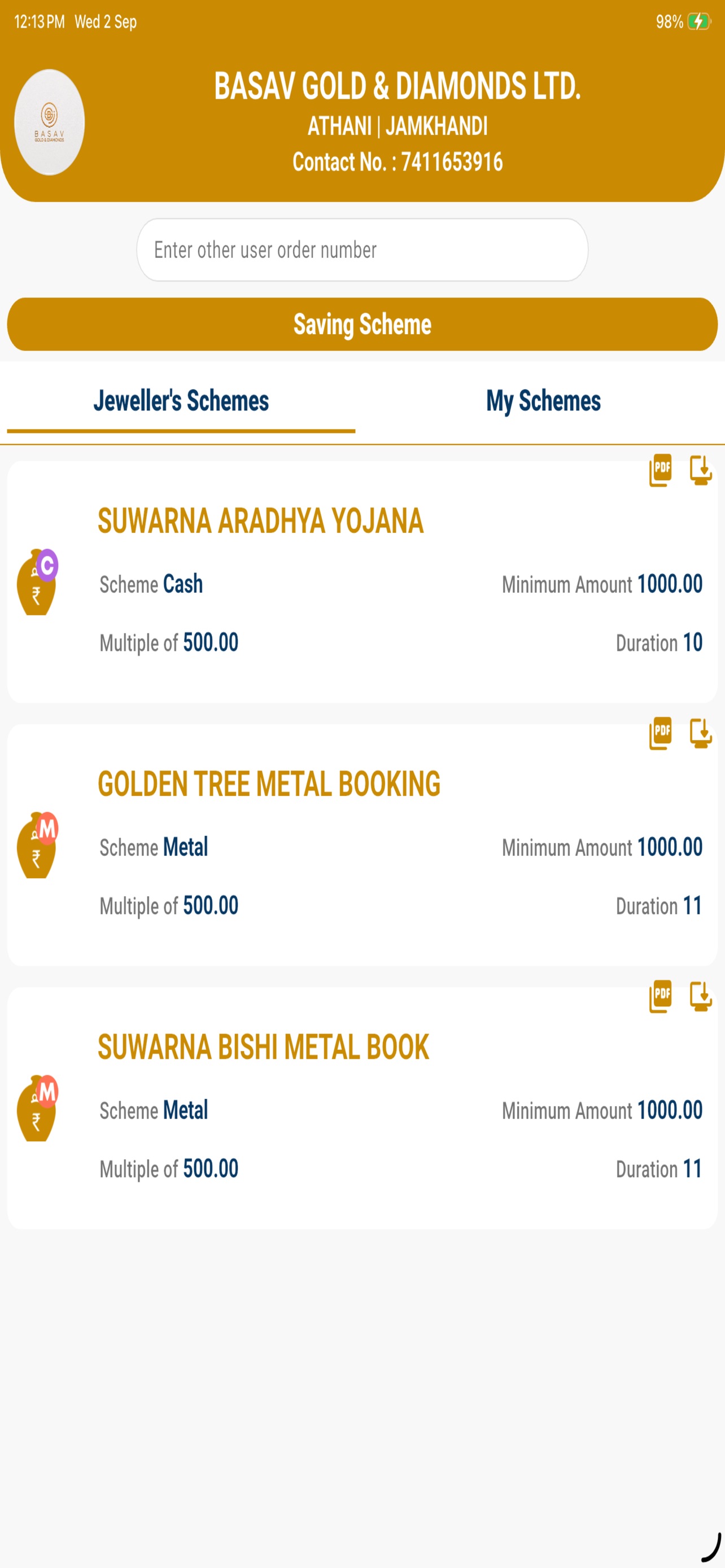 Screenshot 3 of BASAV GOLD & DIAMOND LTD.