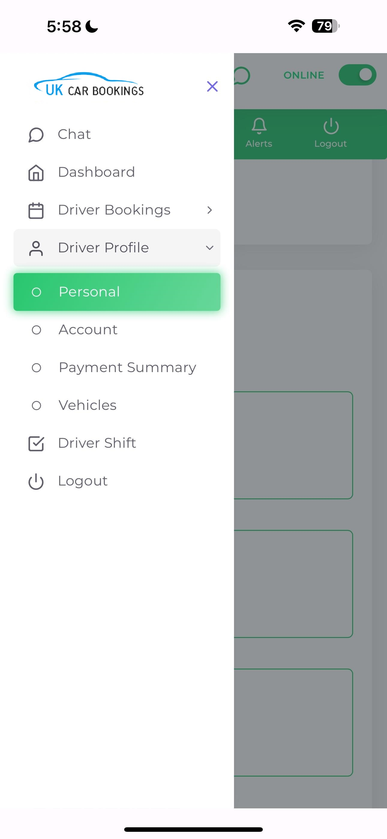 UKCB Driver App