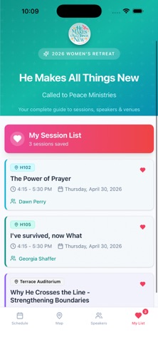 Called to Peace Retreat iPhone screenshot