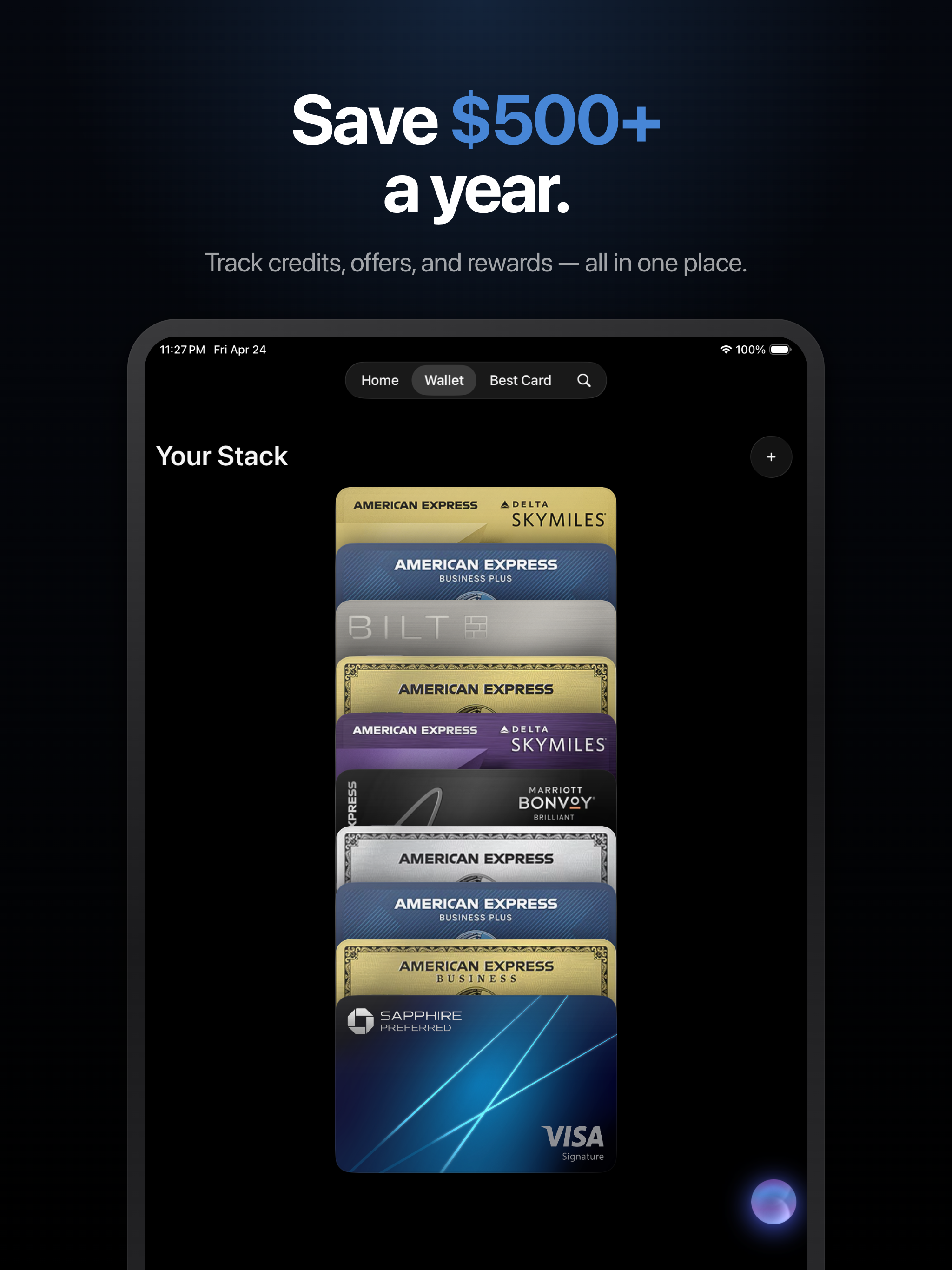 Credit Card Tracker: CardStack screenshot 10