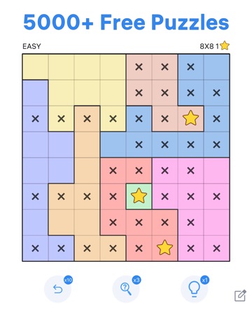 Star Battle! Logic Puzzles iPad screenshot