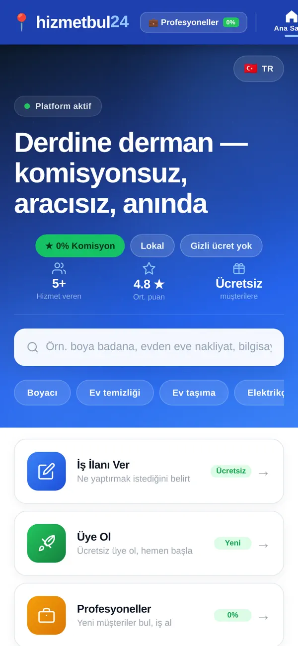 Screenshot #1 pour HizmetBul24