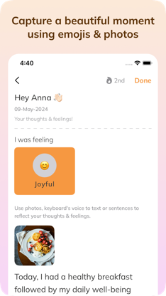 Wellbeing Mood Tracker Journal screenshot 6