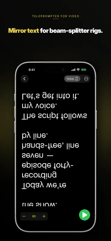 Voice Teleprompter PRO screenshot 4 of 5