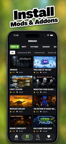 Mods, Addons, Skins & Maps iPhone screenshot