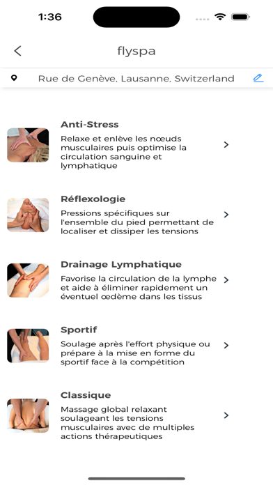 FlySpa: Wellness Services Screenshot