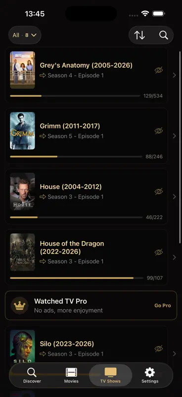Watched TV: Películas screenshot 8 of 8
