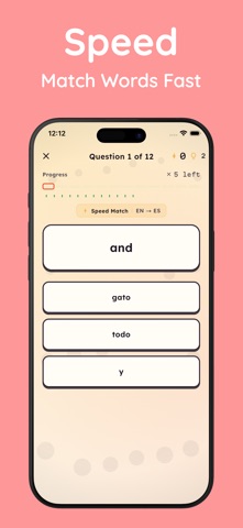 Language Vocabulary Game iPhone screenshot