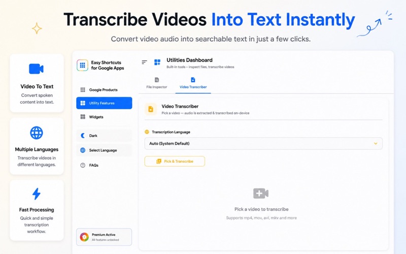 Easy Shortcuts for Google Apps iPhone screenshot