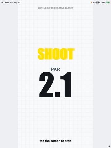 Reactive Target iPad screenshot