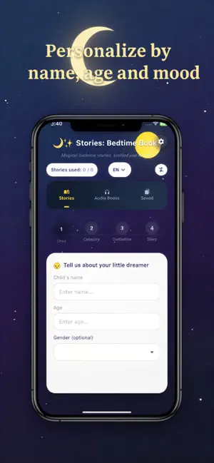 Stories: Bedtime Books screenshot 1